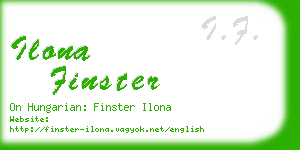 ilona finster business card